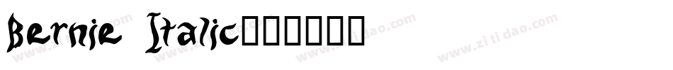 Bernie Italic字体转换
